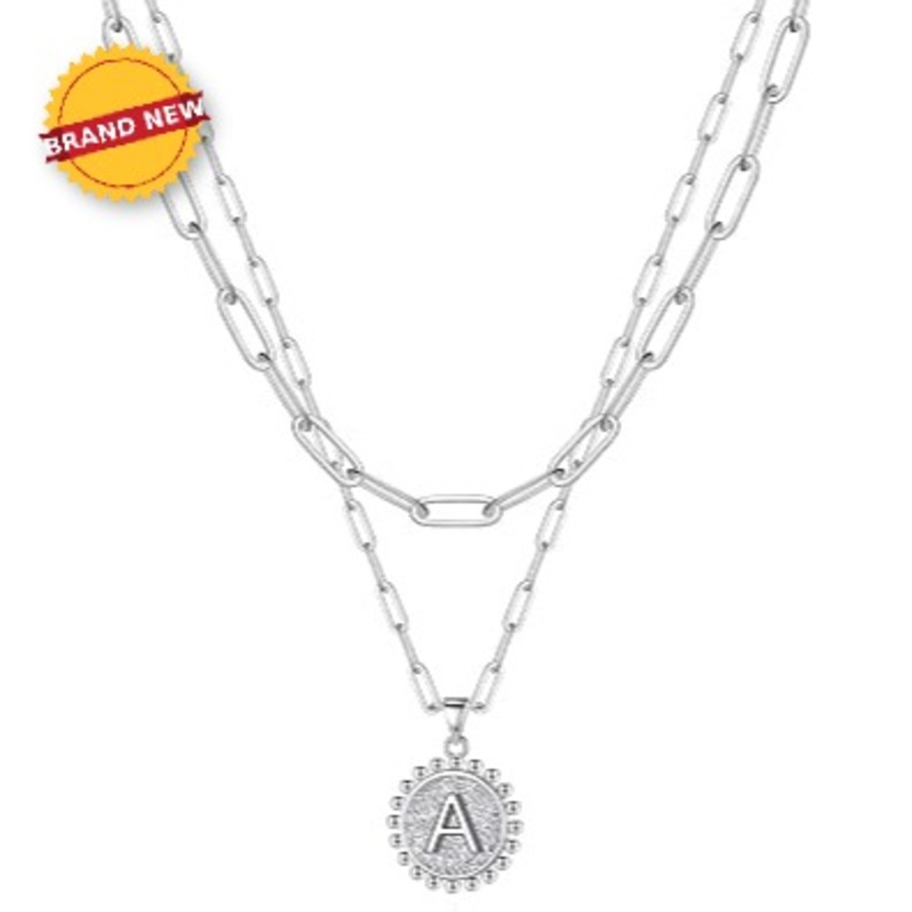 Yoosteel Layered Initial Necklaces for Women Trendy, Letter A-Z Necklace